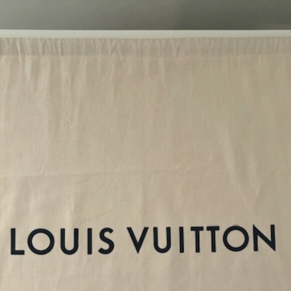BRAND NEW FROM LV! MEDIUM DUST BAG W/BLUE DRAWSTRING - Picture 2 of 4